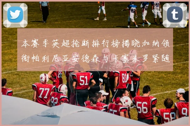 本赛季英超抢断排行榜揭晓加纳领衔帕利尼亚安德森与卡塞米罗紧随其后